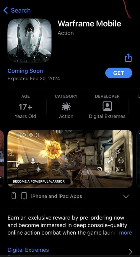 warframe mobile release date.